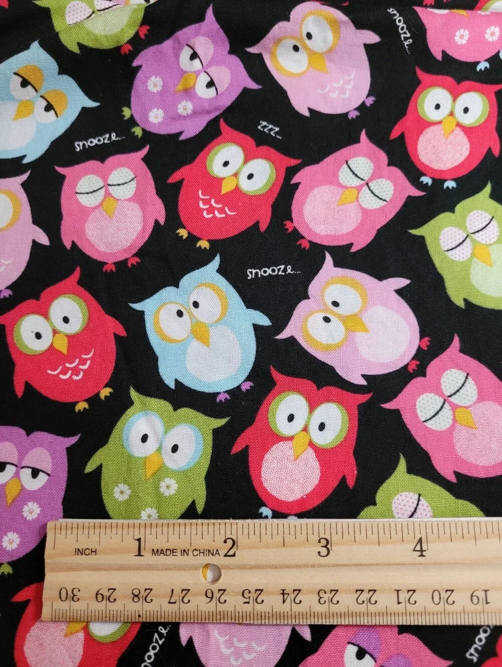 Brother Sister Design Studio Owl Print Sewing Fabric See Description (1507)